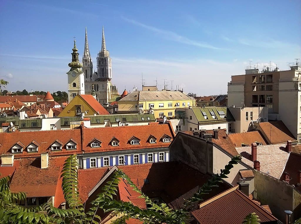 Winter scene in Estonia: bare branches with red berries.