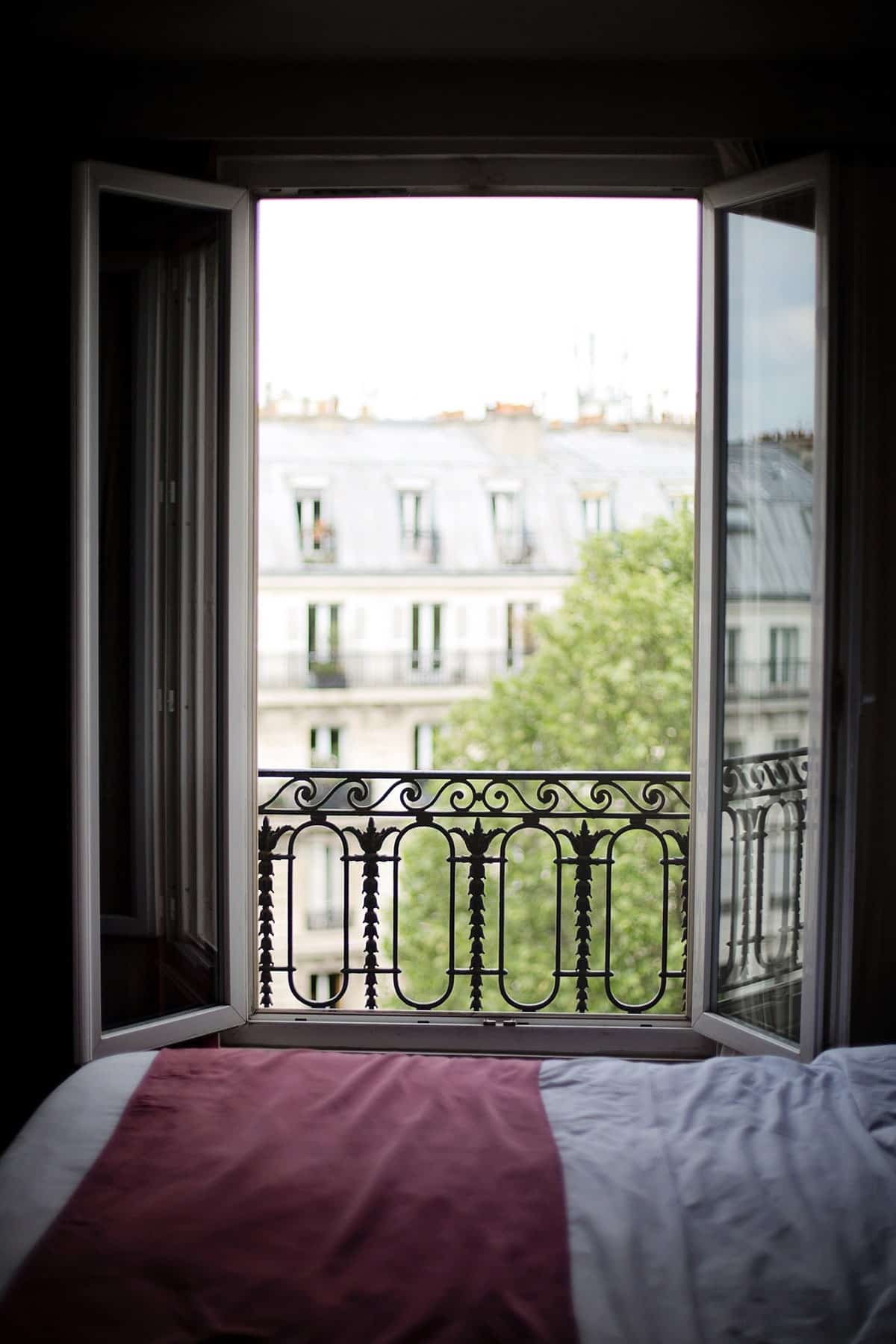 Lovely hotel with big window