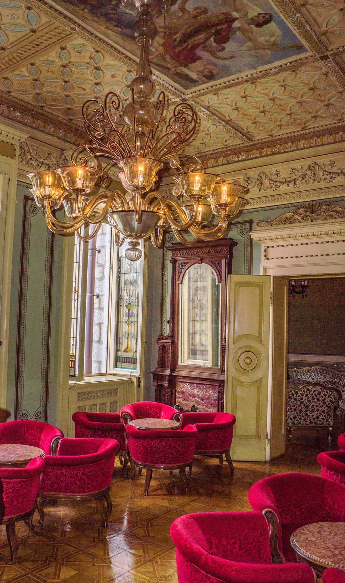 Beautiful European hotel interior