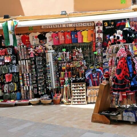 Spain Malaga Calle Granada Souvenirs