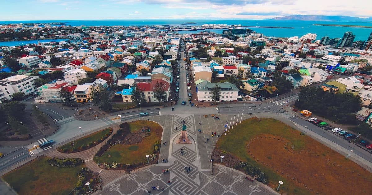 Iceland city view