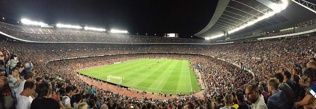 Football stadium in spain