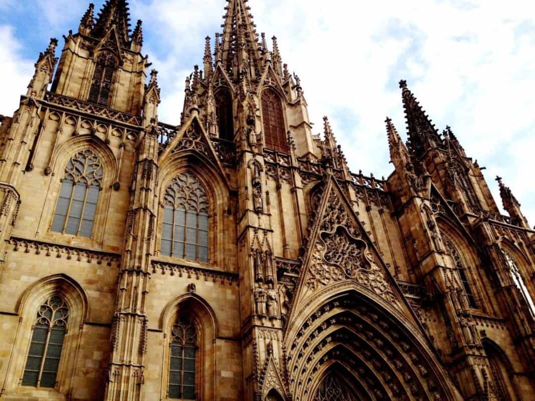 gothic cathedral in barcelona