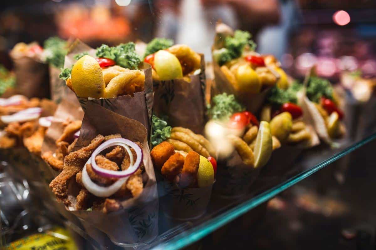 La Boqueria food market Barcelona Spain