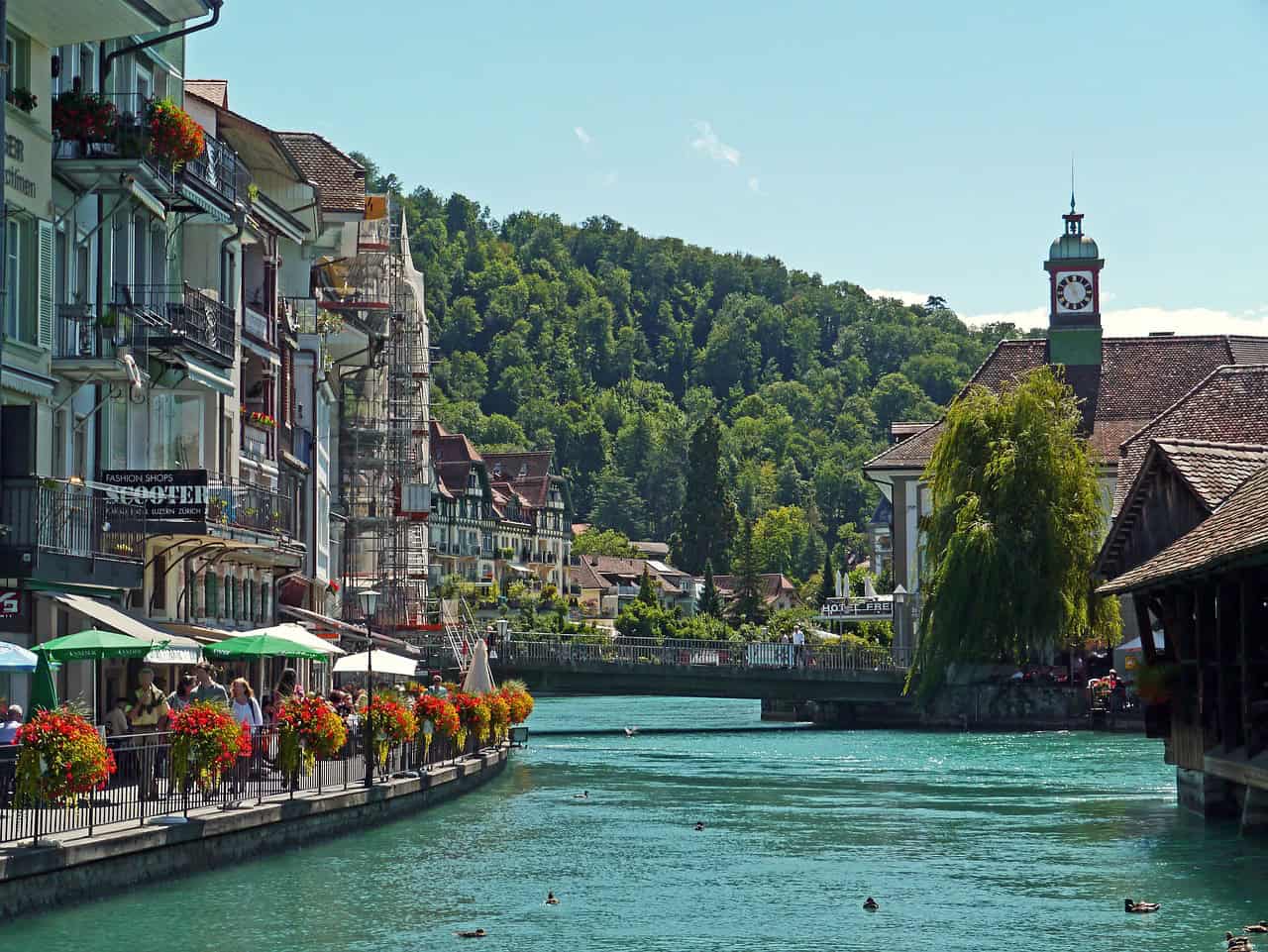 switzerland, thun, downtown