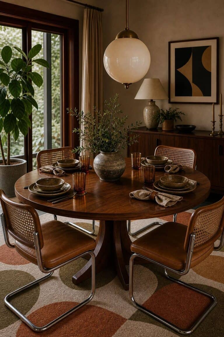 15 70s Dining Room Decor Ideas for a Retro Dinner Party Glow