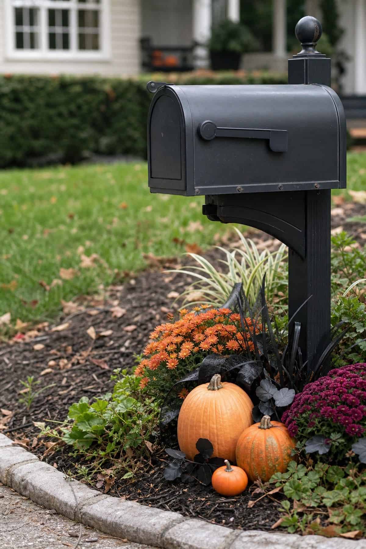 Mailbox Mini Detail shown as a realistic Pretty Wild World image for 18 Outdoor Halloween Decor Ideas for a Spooky Weather-Ready Yard.