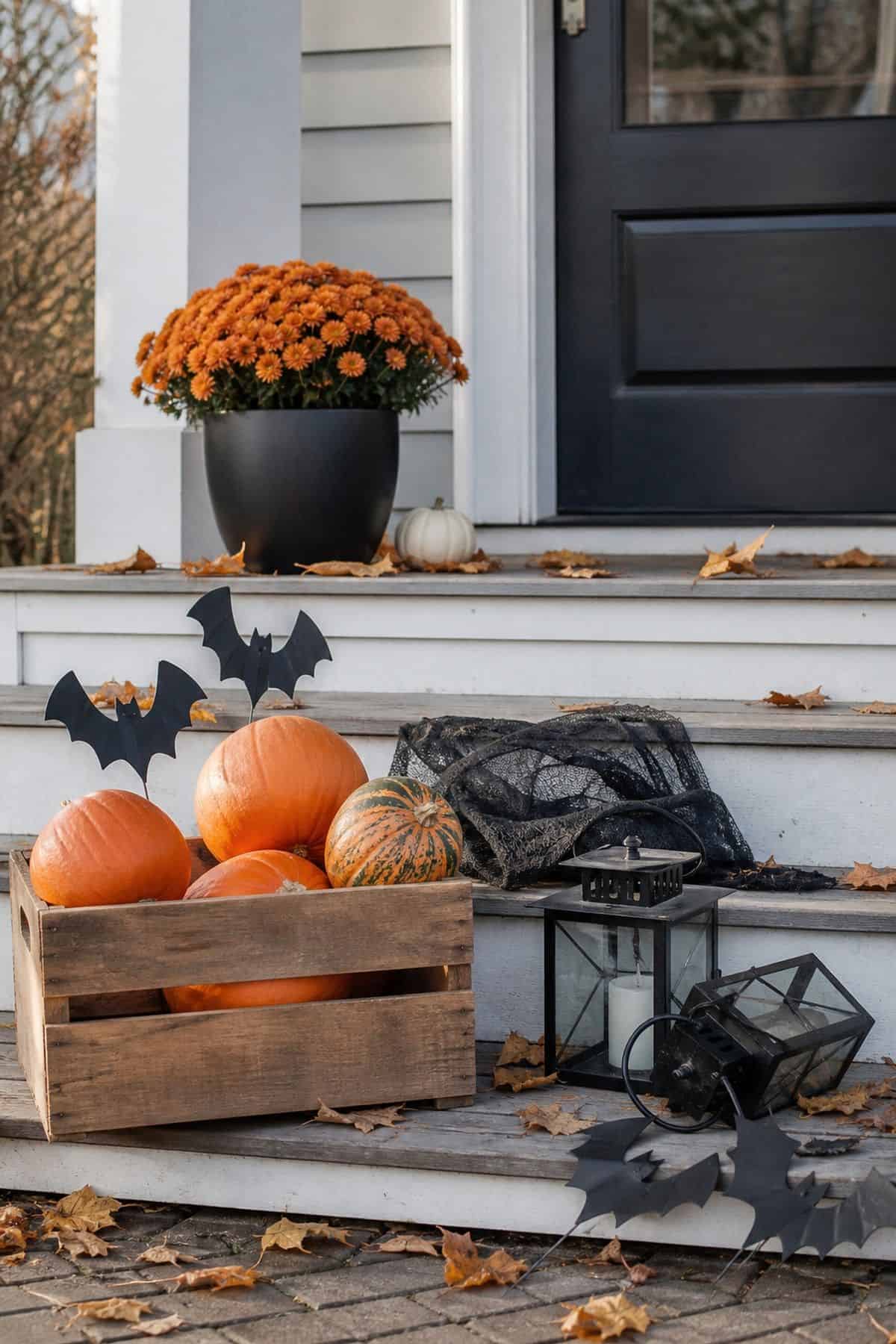 November Cleanup Plan shown as a realistic Pretty Wild World image for 18 Outdoor Halloween Decor Ideas for a Spooky Weather-Ready Yard.