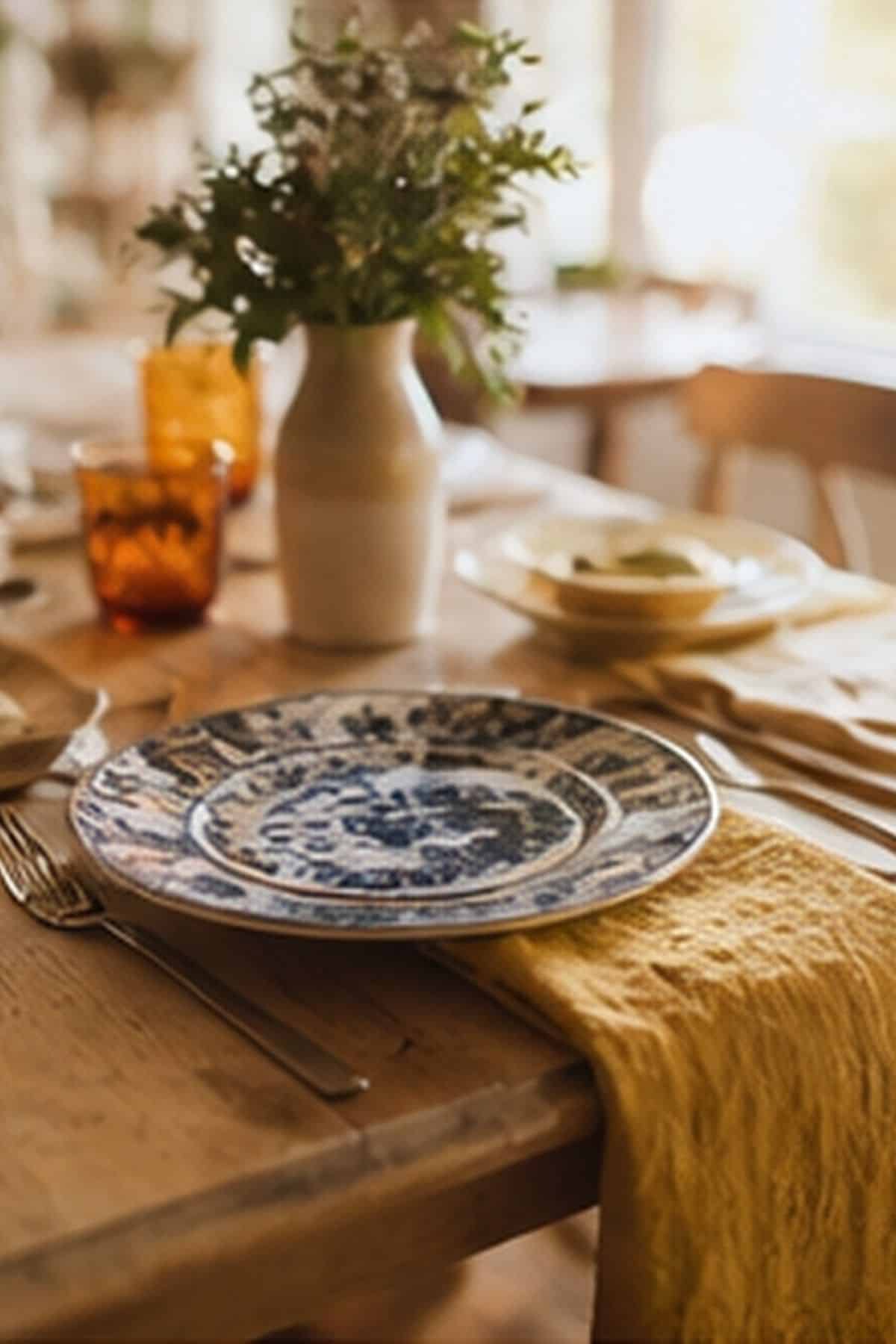 Setting That Feels Personal shown as a realistic Pretty Wild World image for 18 Thanksgiving Table Setting Ideas That Feel Warm and Effortless.