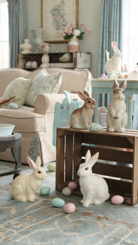 Discover the best Easter living room decor ideas to refresh your space this season! From charming bunny figurines to vibrant floral arrangements, create a festive atmosphere that welcomes spring.
