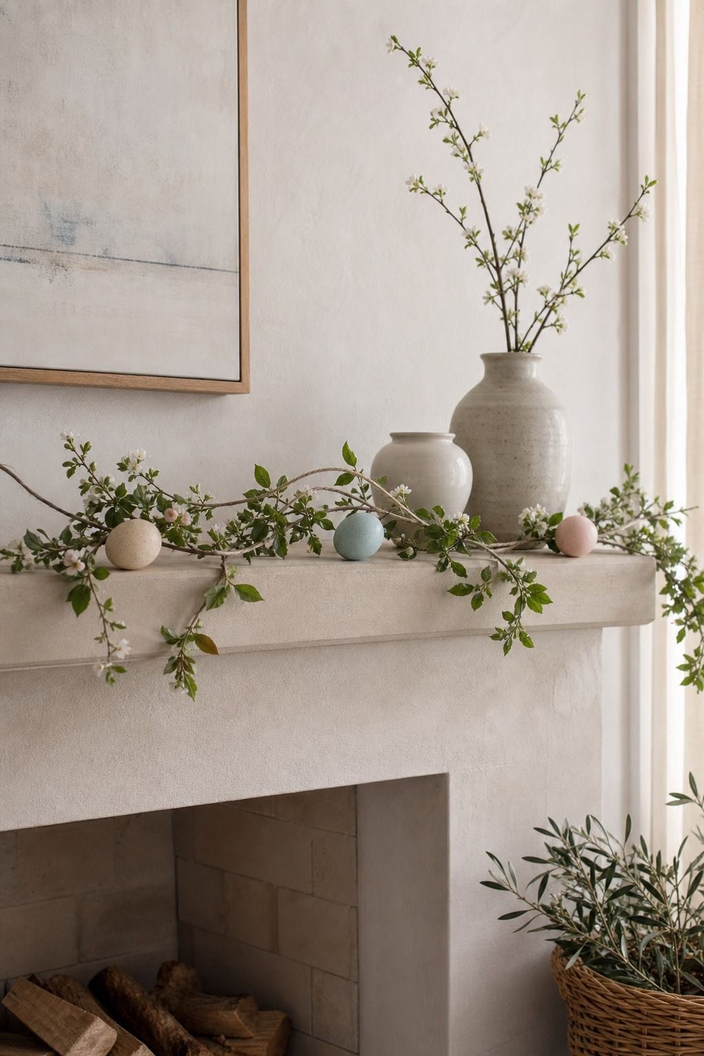 Garland With Breathing Room shown as a realistic Pretty Wild World image for 15 Easter Garland Ideas for a Fresh Festive Home.