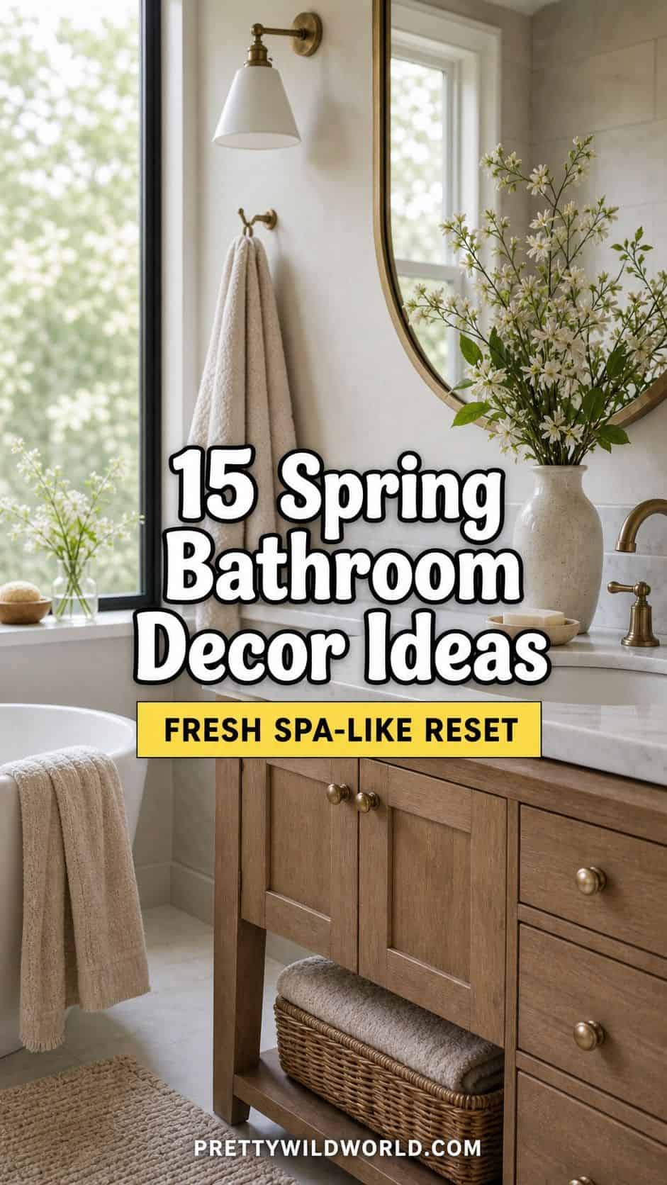 15 Spring Bathroom Decor Ideas for a Fresh Spa-Like Reset