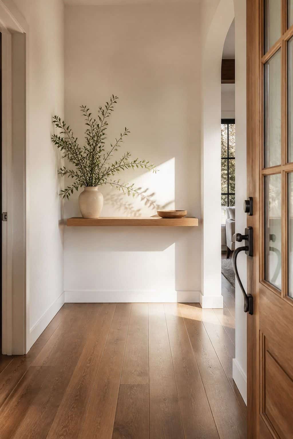 Clear Landing Zone shown as a realistic Pretty Wild World image for 16 Zen Home Entrance Decor Ideas for a Calm First Impression.