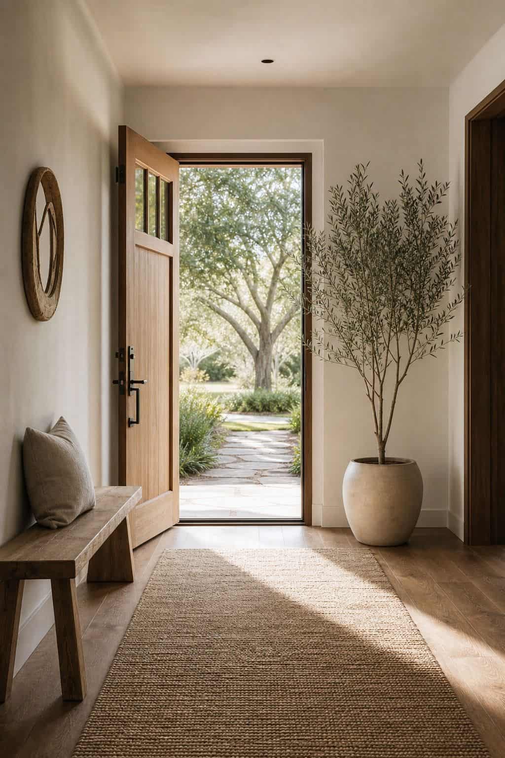 A Quiet First Breath shown as a realistic Pretty Wild World image for 16 Zen Home Entrance Decor Ideas for a Calm First Impression.