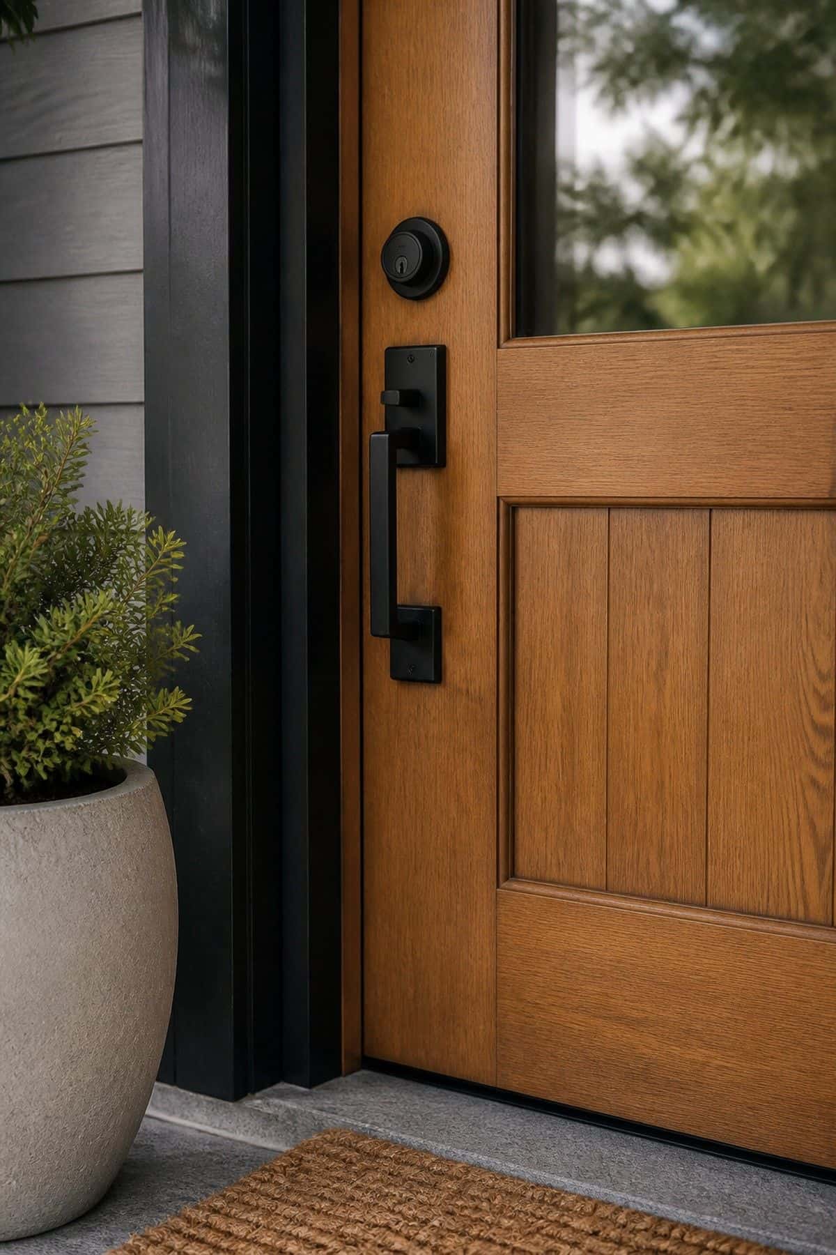 Clean Door Hardware shown as a realistic Pretty Wild World image for 16 Zen Porch Home Decor Ideas for a Calm Outdoor Landing.