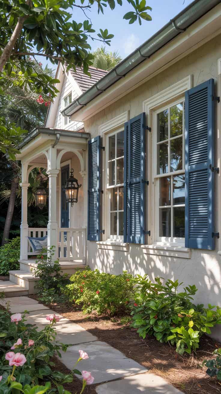 Explore coastal home exterior ideas that enhance your home's curb appeal with natural materials, light colors, and nautical accents for a serene coastal vibe.