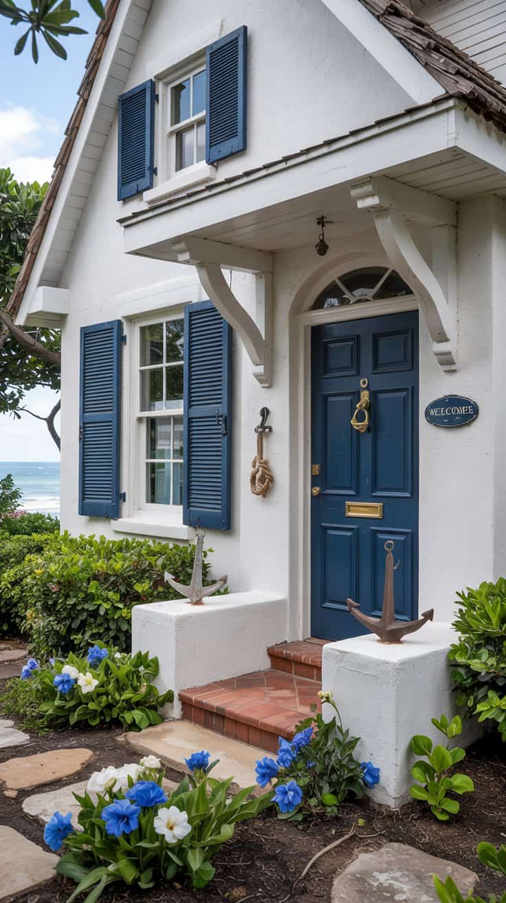 Explore coastal home exterior ideas that enhance your home's curb appeal with natural materials, light colors, and nautical accents for a serene coastal vibe.
