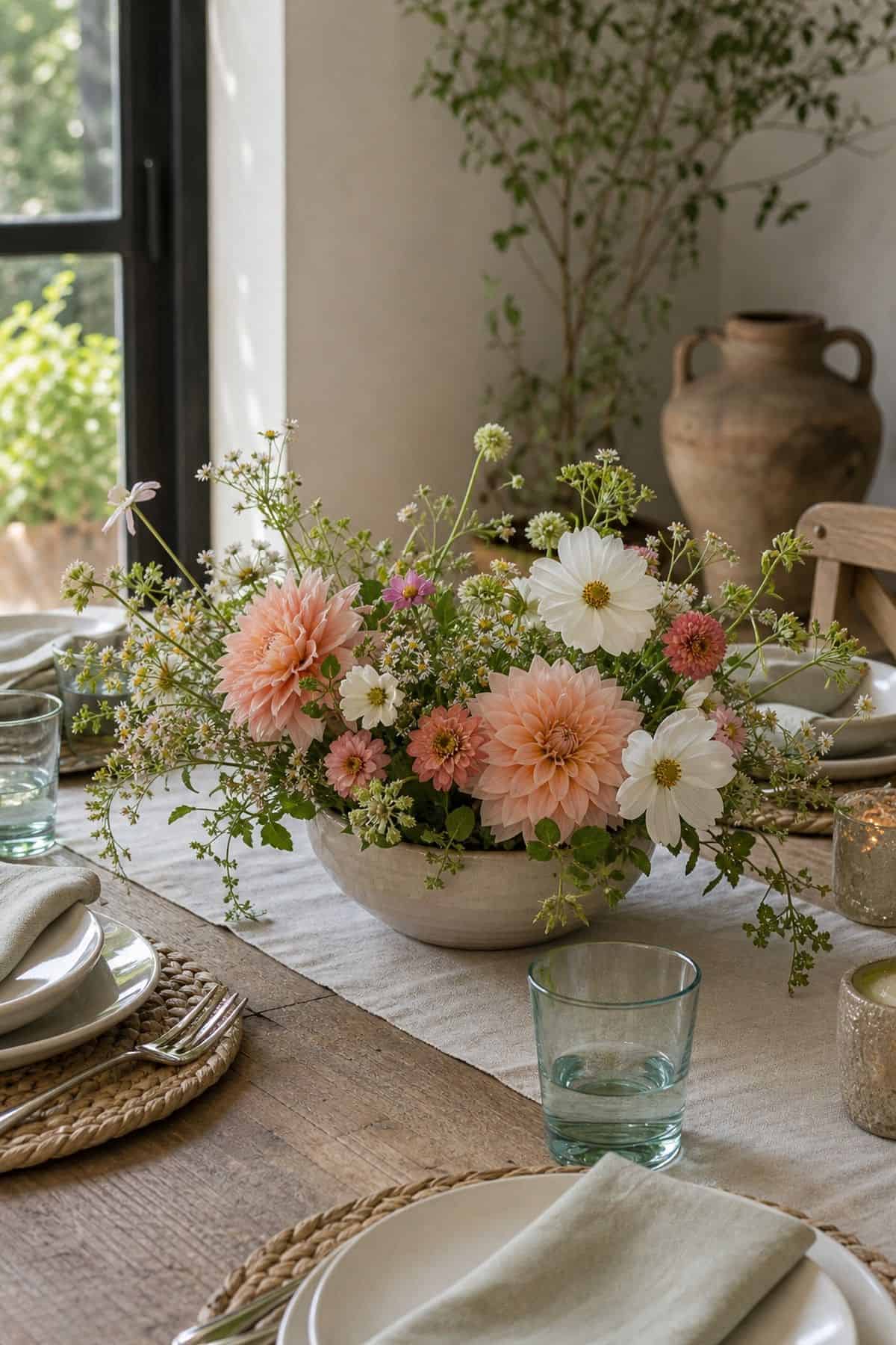 Low Garden Flowers shown as a realistic Pretty Wild World image for 17 Summer Centerpiece Ideas for Fresh Relaxed Tables.