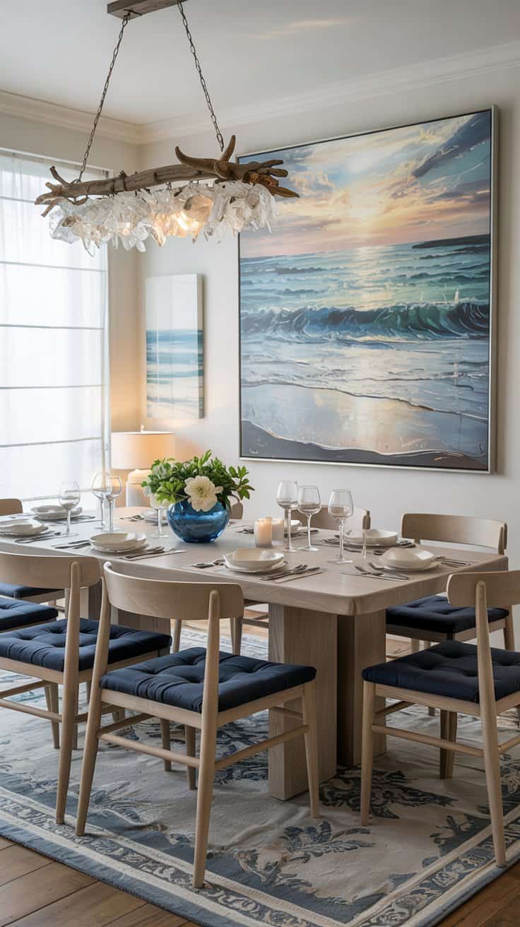 Light and Airy Coastal Dining Room Decor Trends