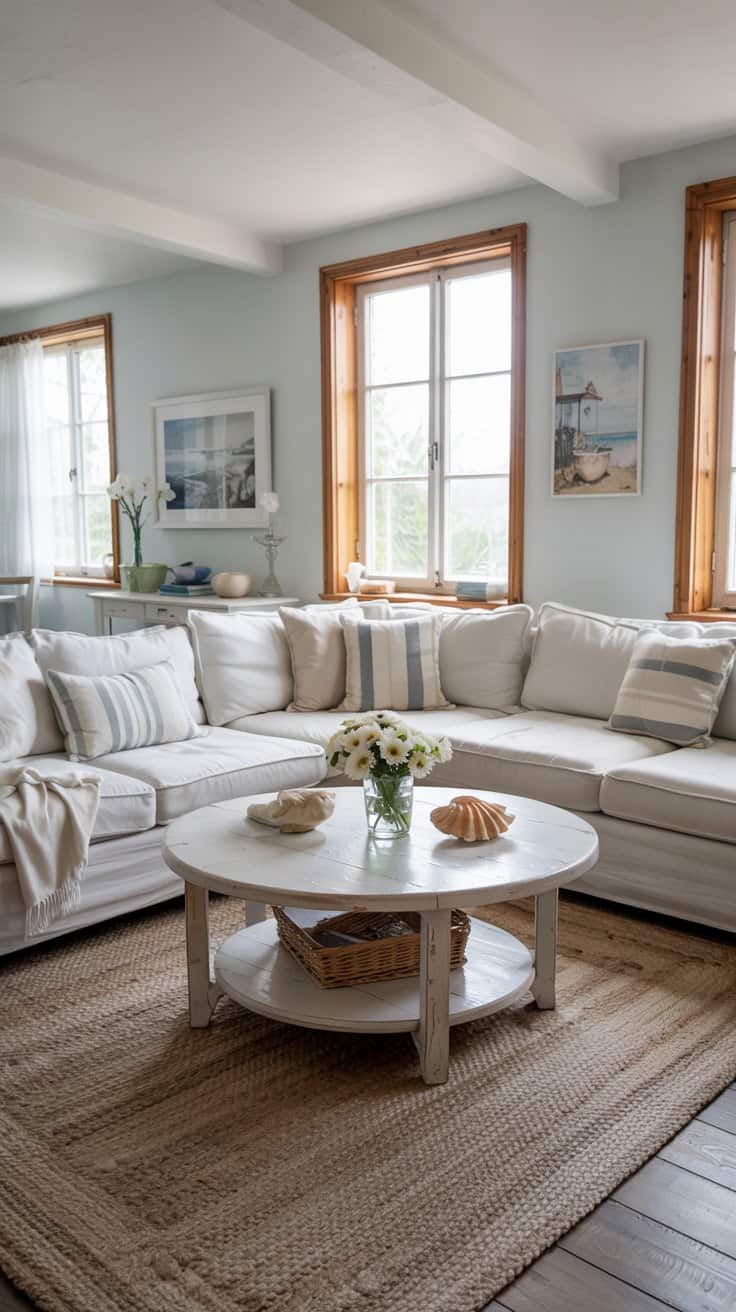 Discover coastal home decor ideas that create a serene, beach-inspired atmosphere with natural materials, light colors, and nautical accents throughout your home.