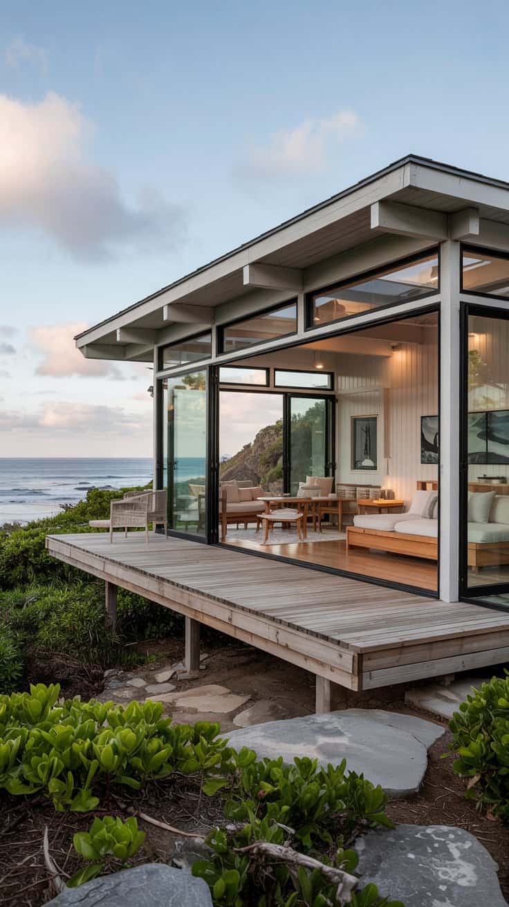 Explore coastal home exterior ideas that enhance your home's curb appeal with natural materials, light colors, and nautical accents for a serene coastal vibe.