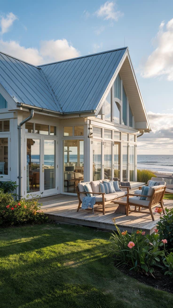 Explore coastal home exterior ideas that enhance your home's curb appeal with natural materials, light colors, and nautical accents for a serene coastal vibe.