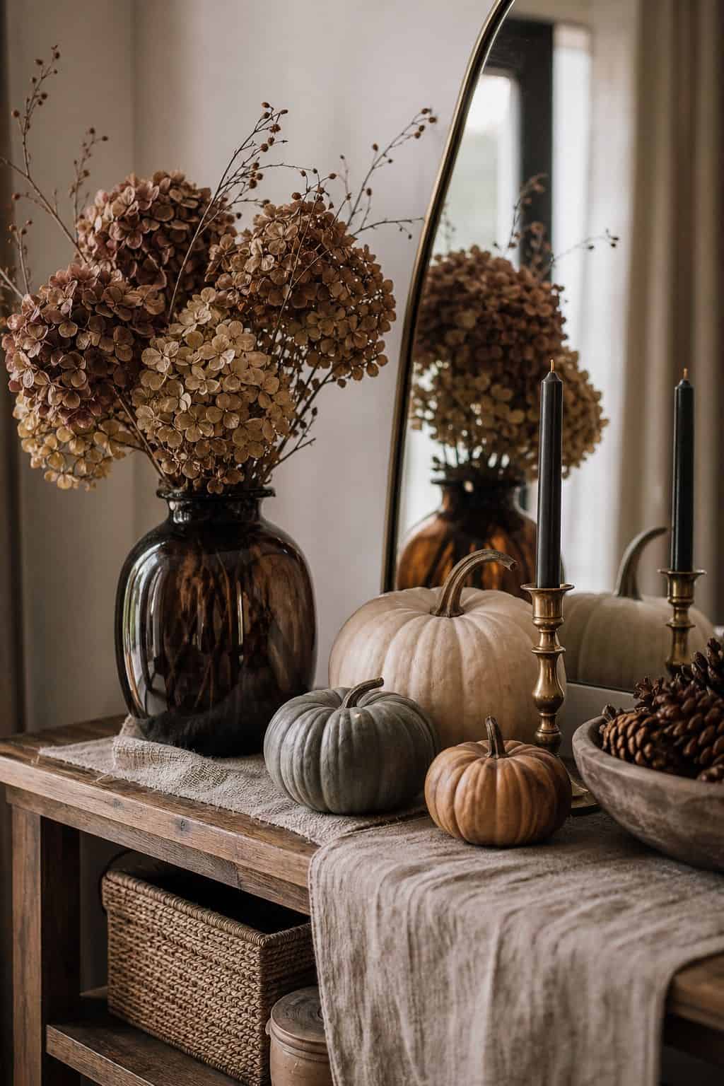October-to-November Edit shown as a realistic Pretty Wild World image for 20 Halloween Decor Ideas for a Spooky Stylish Home.