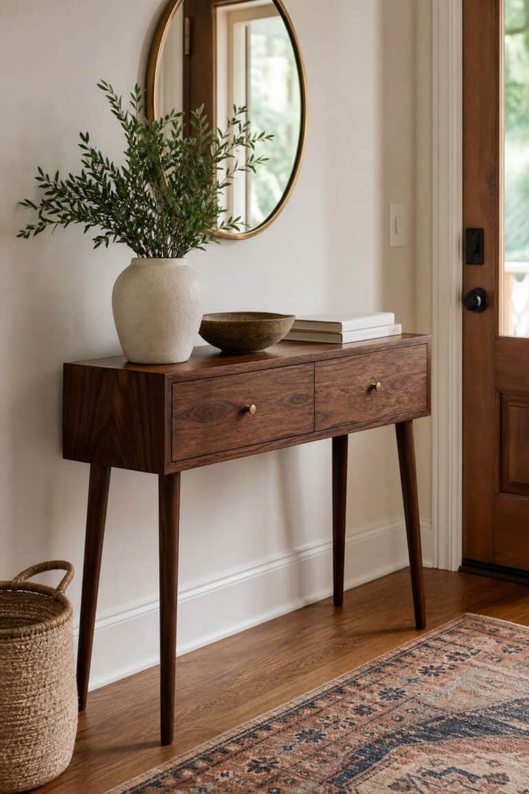 16 Mid-Century Modern Entryway Ideas for a Warm Stylish Welcome