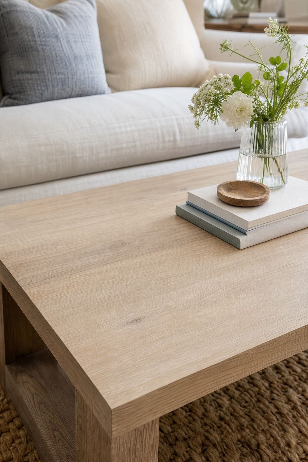 Bare Corner Space shown as a realistic Pretty Wild World image for 15 Summer Coffee Table Decor Ideas for a Fresh Easy Living Room.