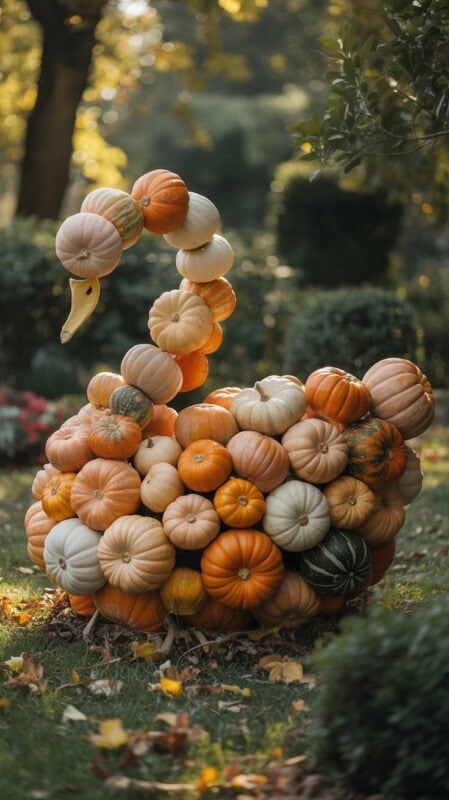 Pumpkin topiaries, rustic ladders, and vintage bicycles—fall outdoor decor ideas that bring warmth and charm to your porch and garden this autumn.
