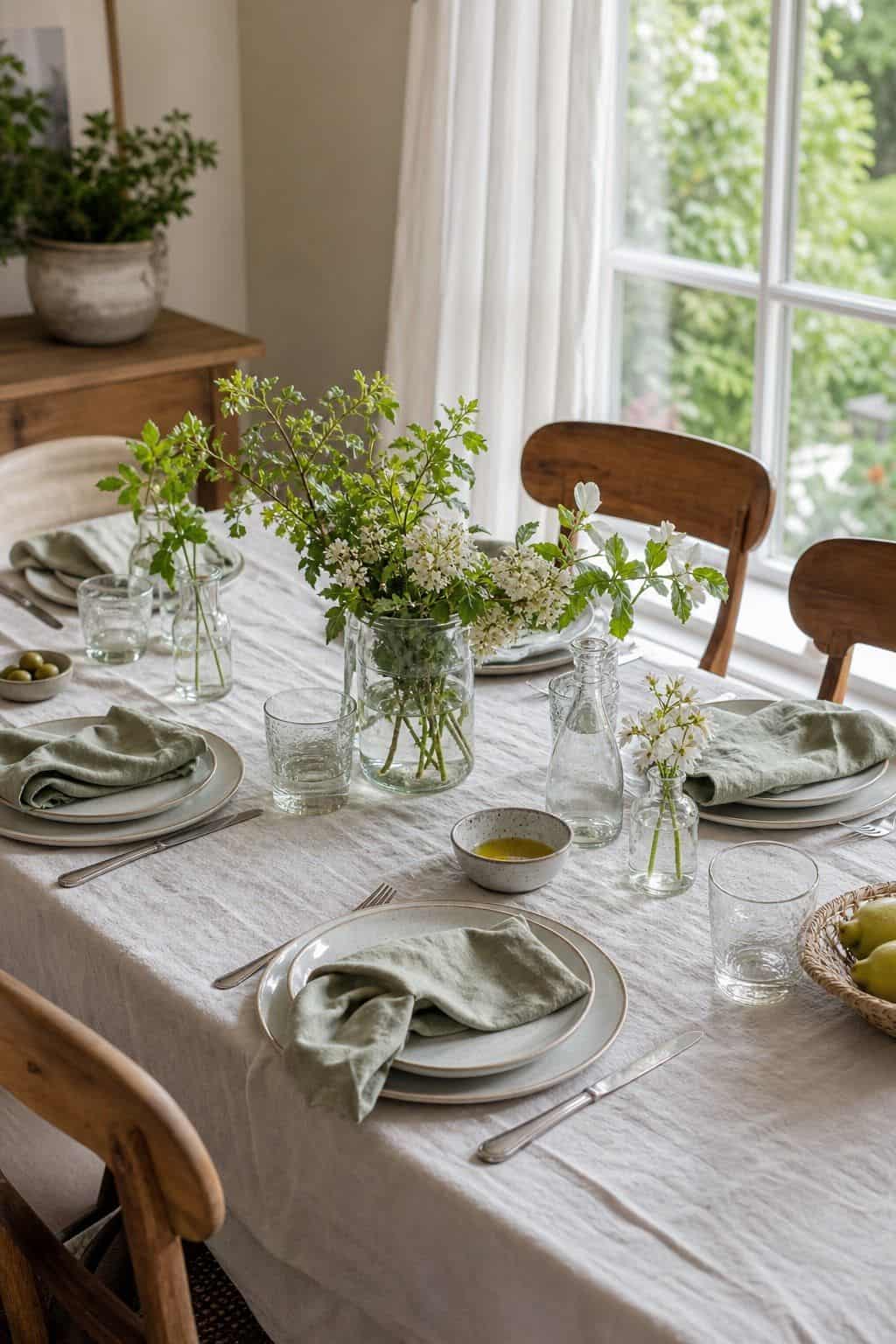 Eucalyptus Runner shown as a realistic Pretty Wild World image for 19 Thanksgiving Centerpiece Ideas That Keep the Table Easy.