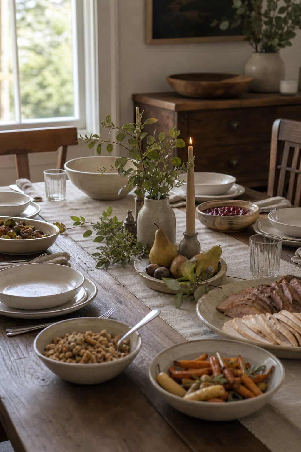 No Blocked Faces shown as a realistic Pretty Wild World image for 19 Thanksgiving Centerpiece Ideas That Keep the Table Easy.