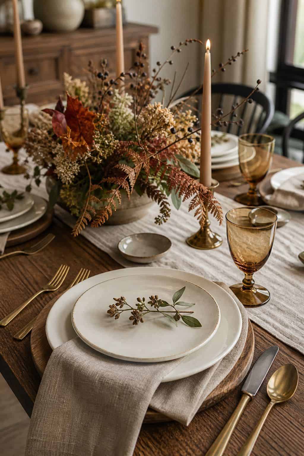 Budget Grocery Flowers shown as a realistic Pretty Wild World image for 19 Thanksgiving Centerpiece Ideas That Keep the Table Easy.