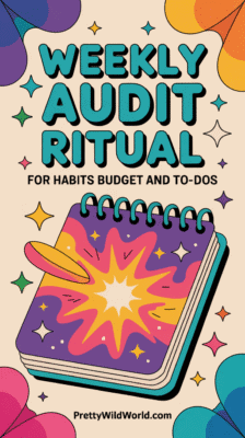 Your Weekly Audit: Habits, Budget & To-Dos in One Ritual