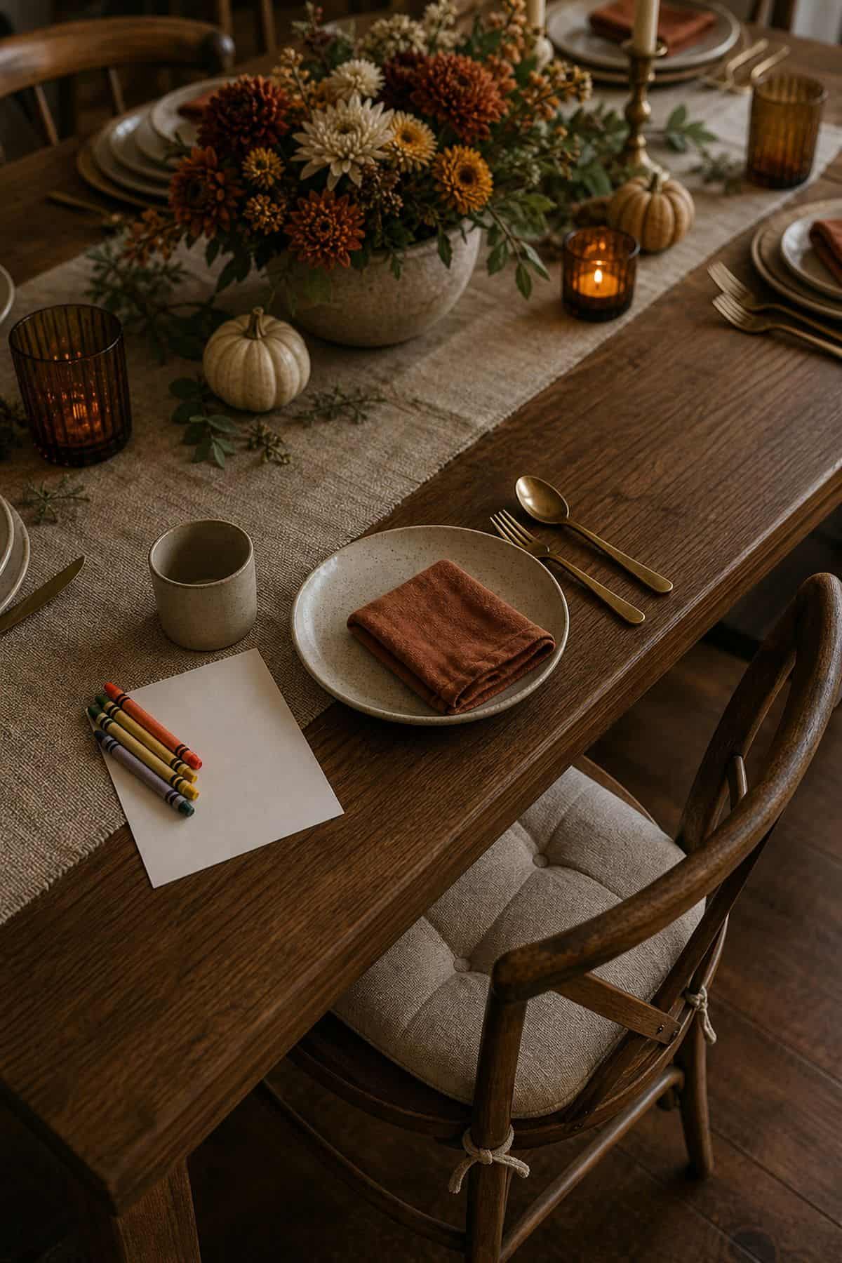 Flexible kids or plus-one spot at a Friendsgiving table