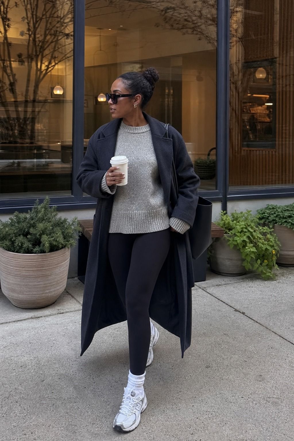 Coffee Run City Uniform shown as a realistic Pretty Wild World image for 17 Downtown Outfit Ideas That Nail the City-Cool Aesthetic.