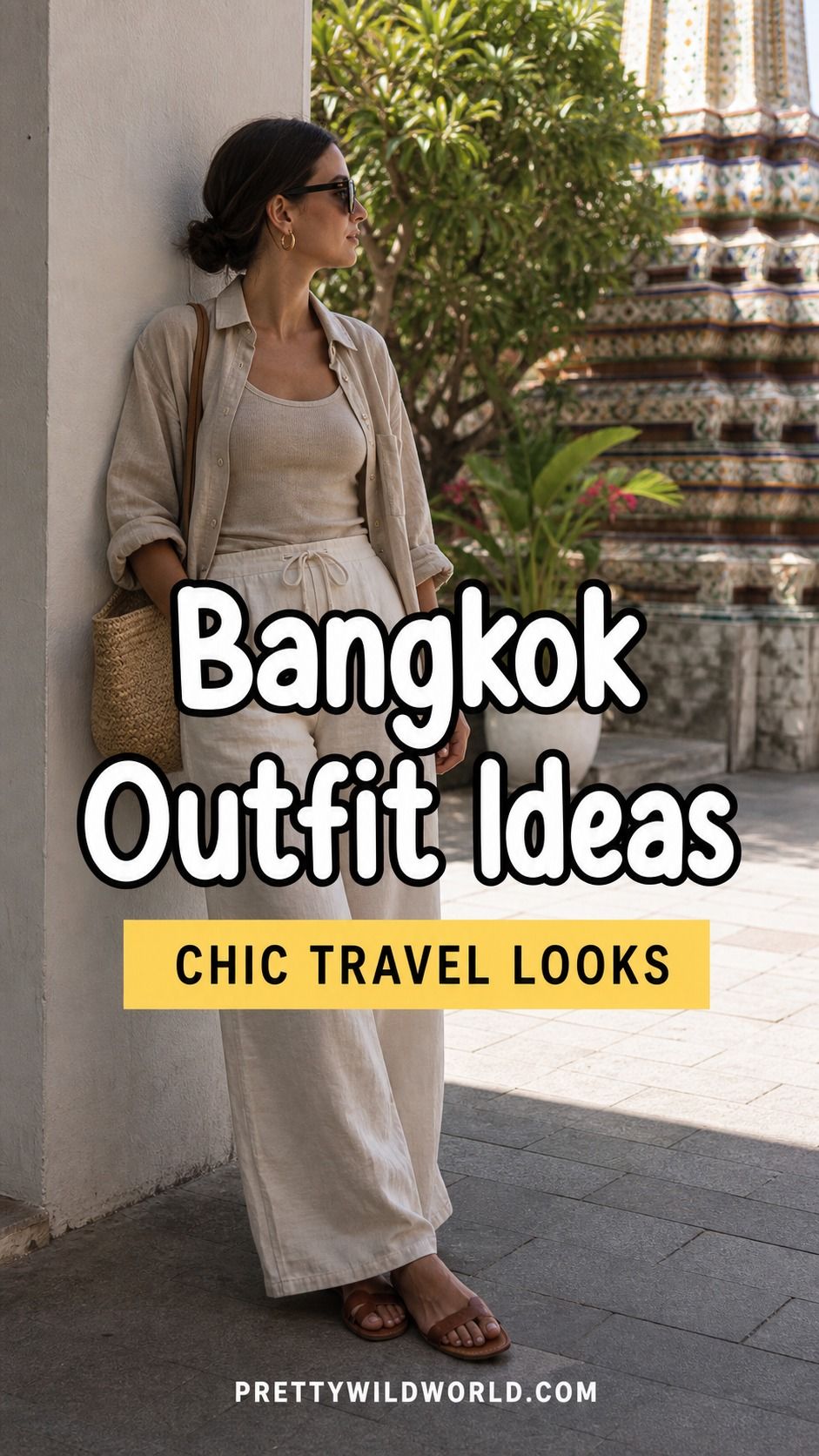 Pinterest pin for 15 Bangkok Outfit Ideas from Pretty Wild World.