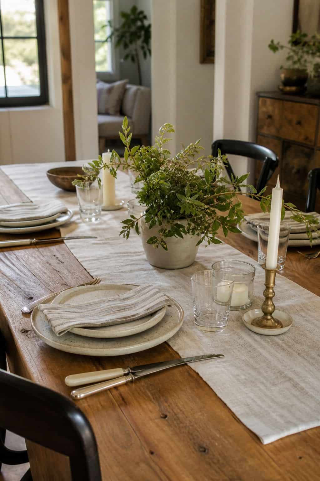 Keep the table relaxed shown as a realistic Pretty Wild World image for 16 Father's Day Home Decor Ideas for a Warm and Personal Celebration.