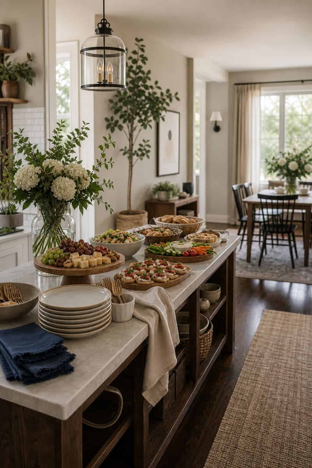 Plan clear food and traffic flow shown as a realistic Pretty Wild World image for 16 Graduation Home Decor Ideas for a Polished Celebration.