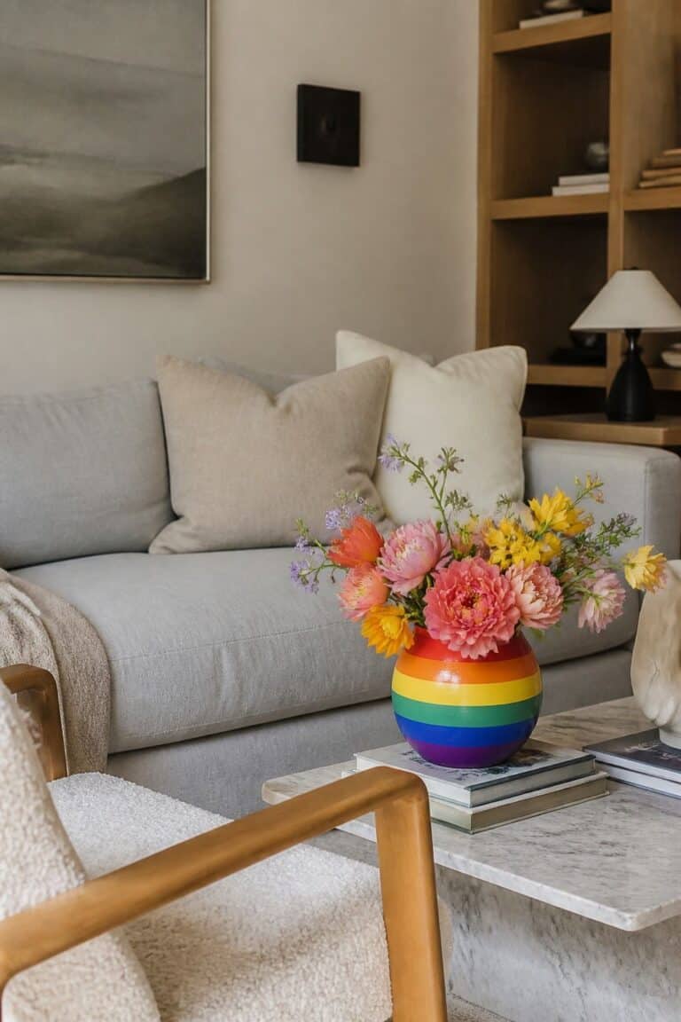 16 LGBTQ Pride Month Home Decor Ideas That Feel Joyful and Thoughtful