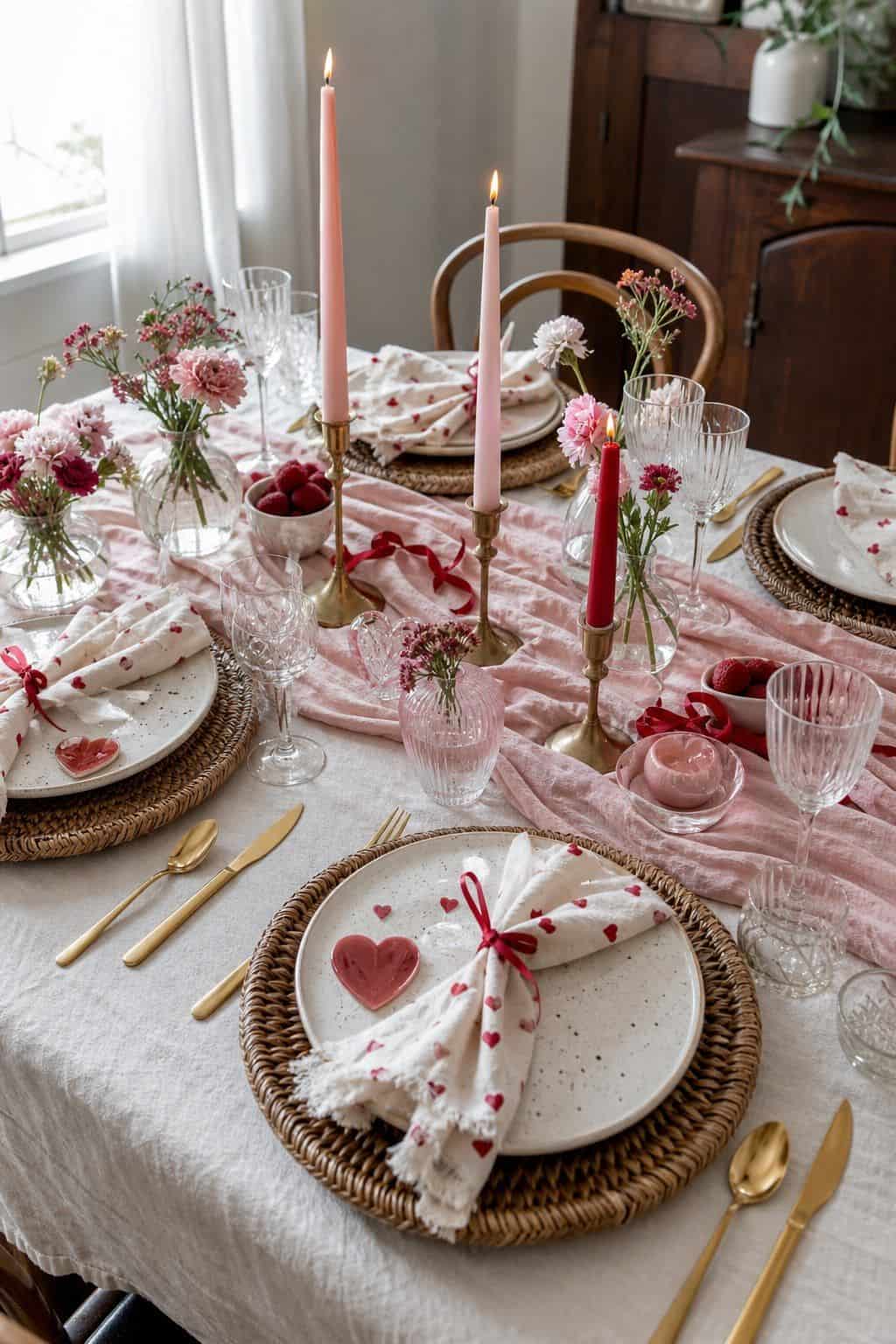 Use pretty handwritten place cards shown as a realistic Pretty Wild World image for 16 Mother's Day Home Decor Ideas for a Thoughtful Spring Celebration.
