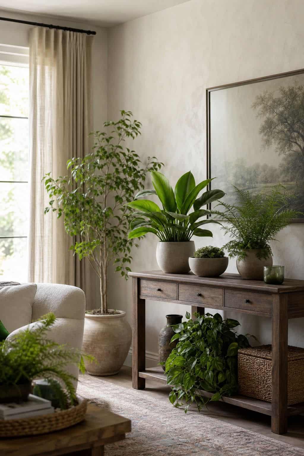 Start with green plants shown as a realistic Pretty Wild World image for 16 St. Patrick's Home Decor Ideas That Feel Green, Gold, and Grown Up.